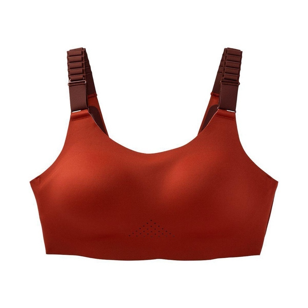 Brooks Dare Scoopback Run Bra 2.0, Copper/Run Raisin, Size 38DD/E